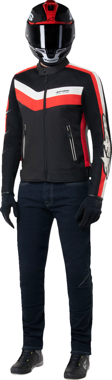 ALPINESTARS, Alpinestars T-Dyno Air Jacket 4XL - Black and Bright Red, Durable Motorcycle Gear with Advanced Ventilation