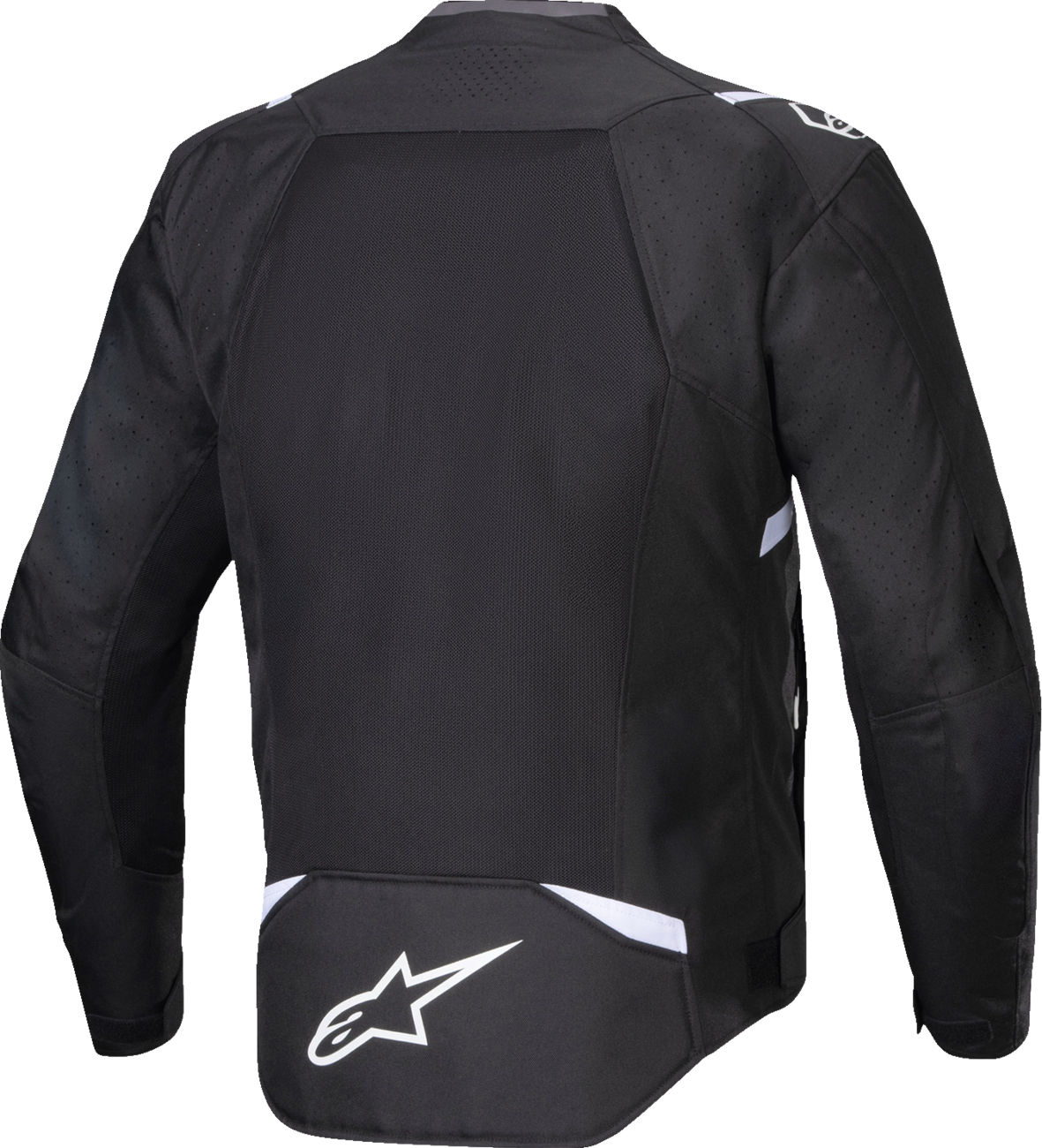 Alpinestars T-SPS Air v2 motorcycle jacket in black and white, size 3XL, with ventilation panels and protective armor.