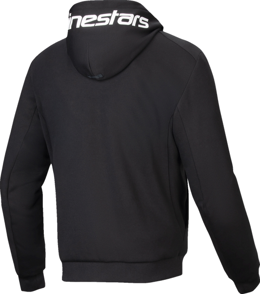 ALPINESTARS, Alpinestars Chrome v2 Sport Hoodie - Black/White, Small (Part Number 4200325-12-S)