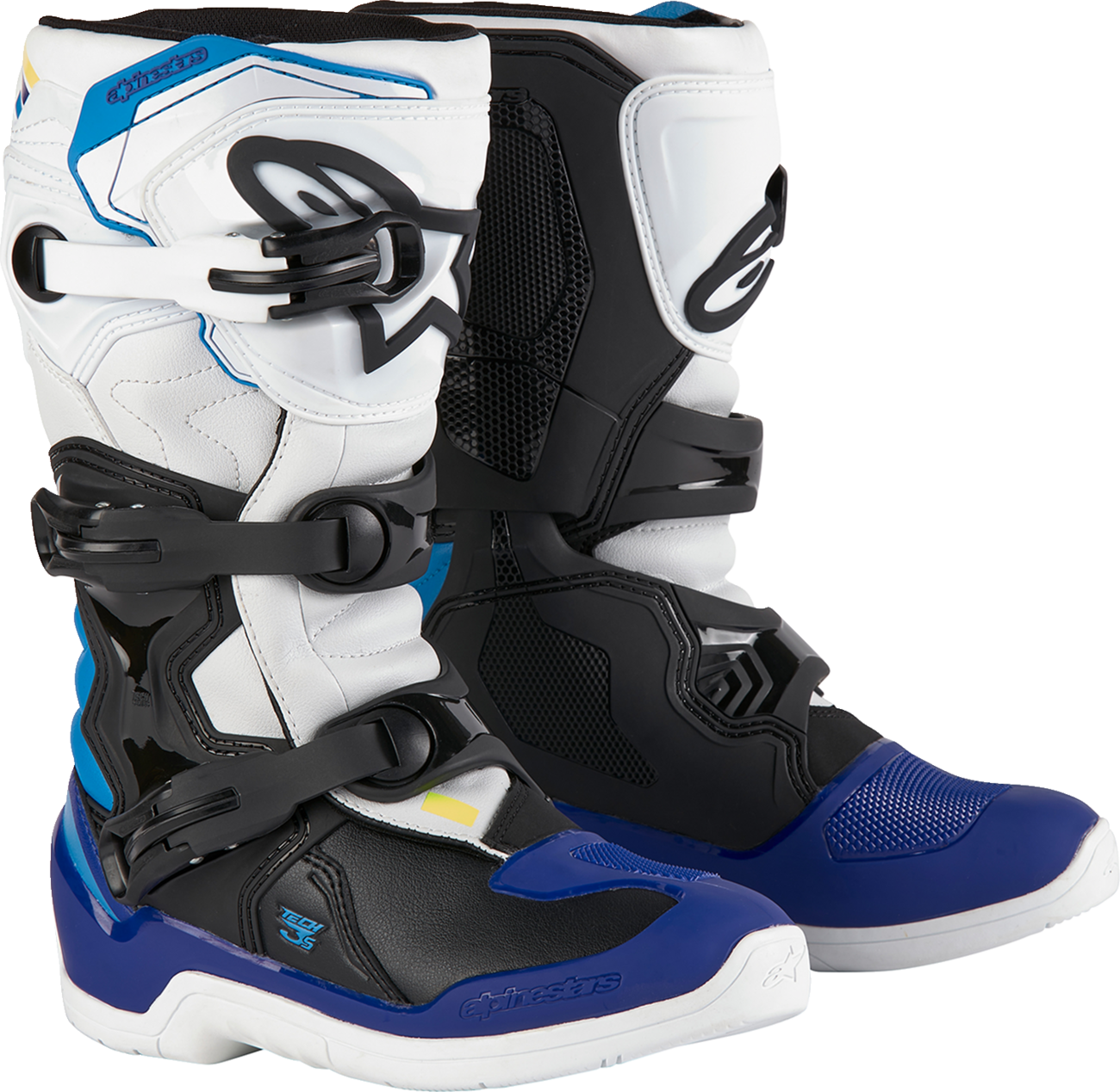 ALPINESTARS, Alpinestars Youth Tech3S Boots - White/Black/Blue - US 5 / EU 38, Part Number 2014024-2179-5