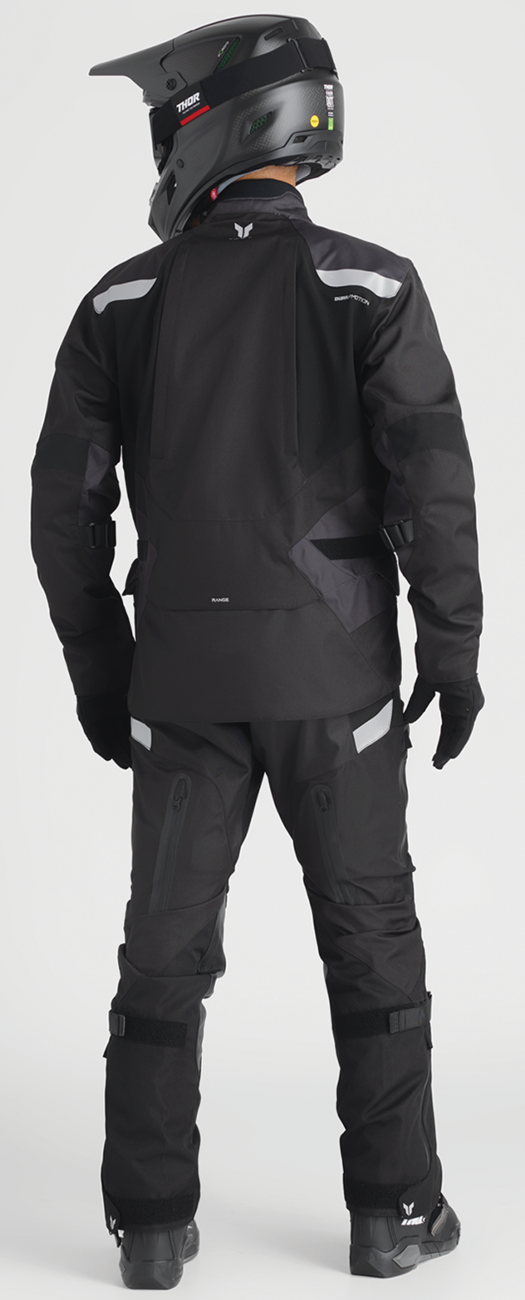 Black Heather THOR Range Motorcycle Jacket 3XL waterproof and breathable outerwear with protective features.