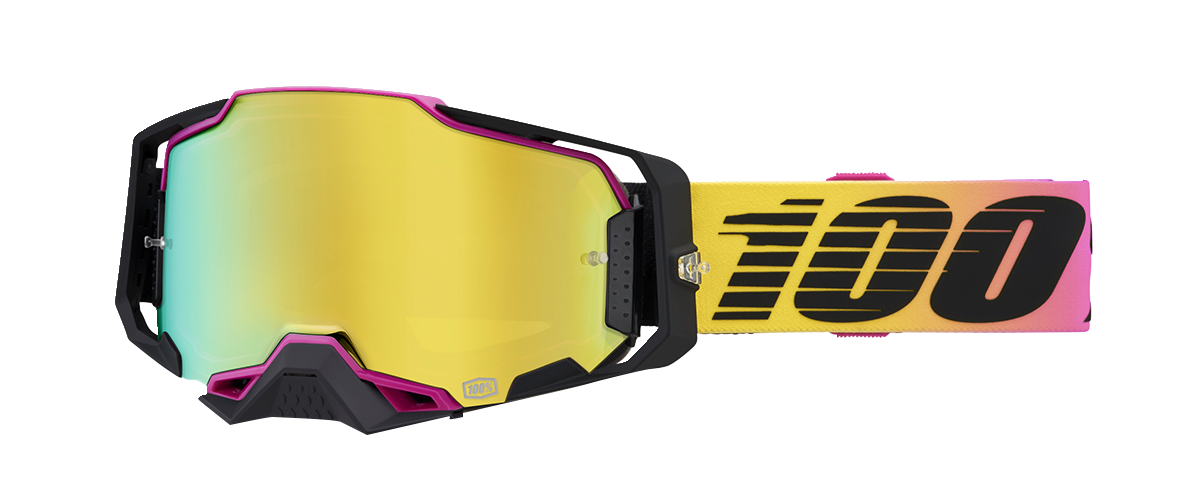 100% Armega Goggles - 91 - Gold Mirror 50005-00015 - Howling Moto