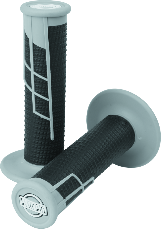ProTaper, ProTaper Clamp-On 1/2 Waffle Grip - Gray/Black for Honda CRF250X and CRF450X
