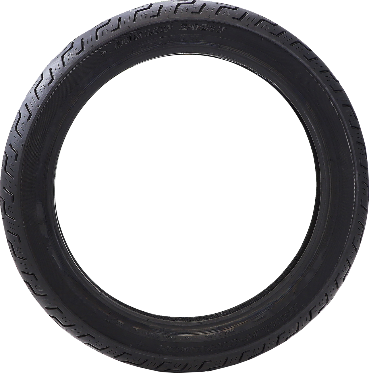 DUNLOP, Dunlop D401 Front Motorcycle Tire - 100/90-19 - 57H with Harley-Davidson Branding