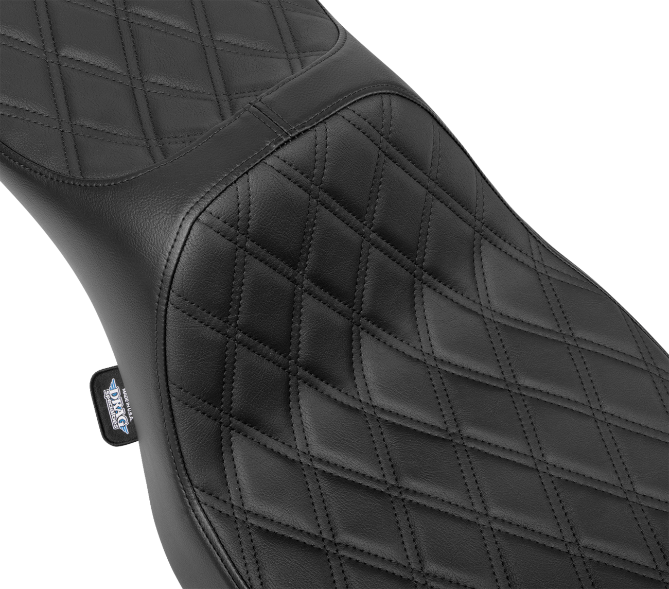 DRAG SPECIALTIES SEATS Predator III Extended Reach Seat for Harley FLH/FLT 2023-2024, shown from side angle