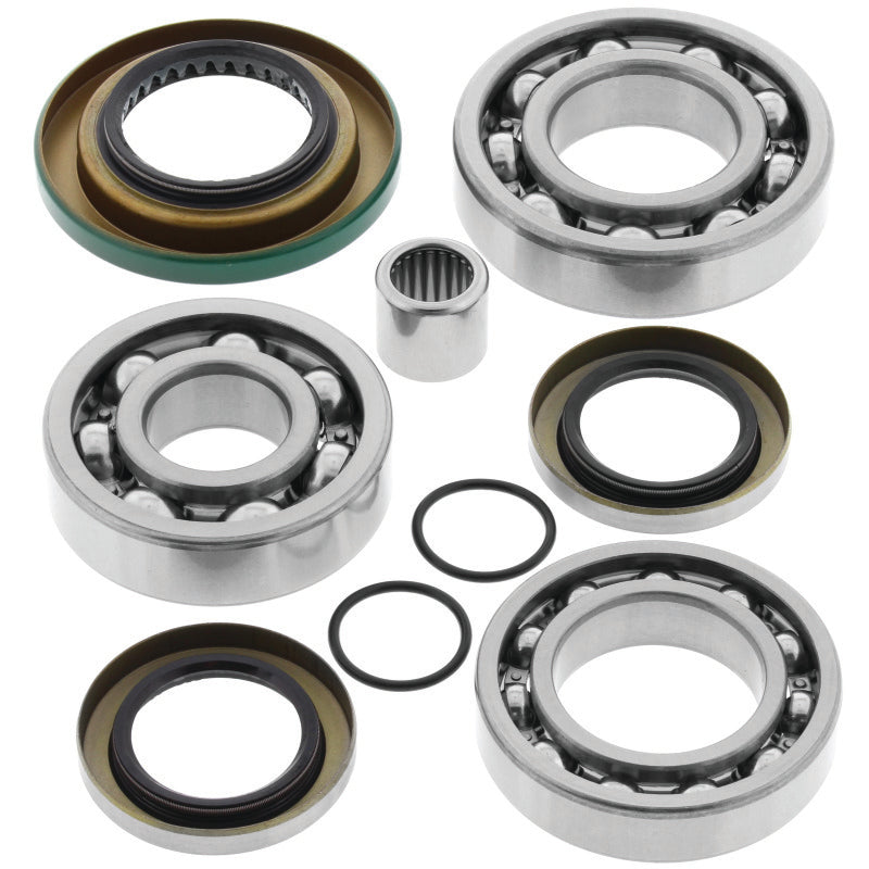 QuadBoss differential bearing and seal kit for Can-Am Outlander Max 500 and 650 models, shown with bearings and seals.