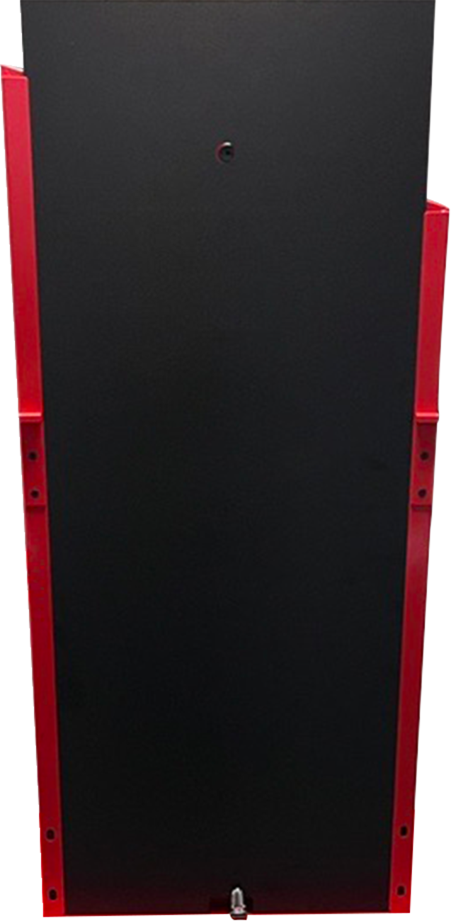 Alpinestars Tech-Air Display Wall Mount showing sleek black design with mounting bracket for motorcycle airbag system accessories.