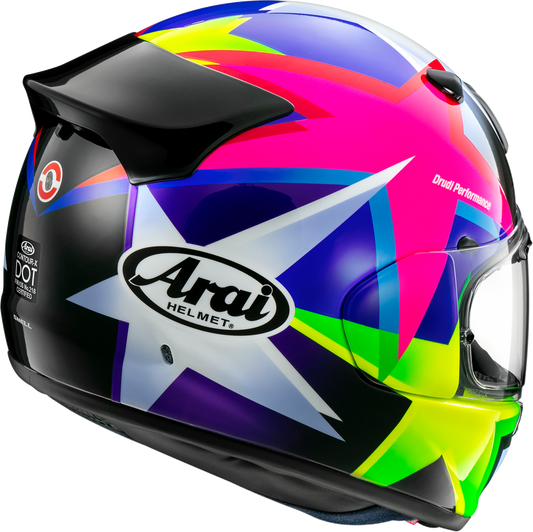 ARAI HELMETS, ARAI HELMETS Contour-X Star Helmet Large - Part 0101-18582 with Advanced Aerodynamic Features