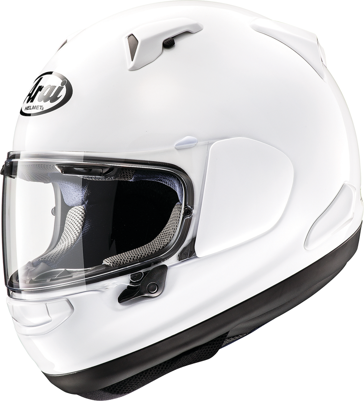 Arai Helmets Quantum-X Diamond White 2XL motorcycle helmet with VAS-MV shield and Pinlock MaxVision, wide oval fit.