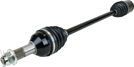 Moose Offroad LM6-CA-8-350 front axle assembly for Can-Am Defender, showing detailed metal components and rugged construction.