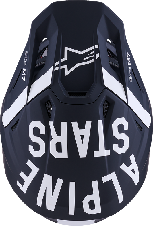 ALPINESTARS, Alpinestars SM7 Dasher Motorcycle Helmet - Matte Black/White, Medium