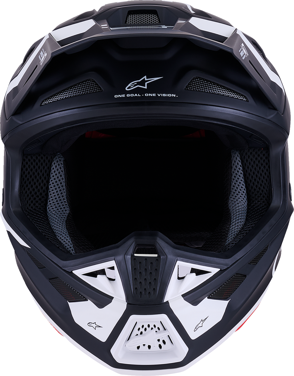 ALPINESTARS, Alpinestars SM7 Dasher Motorcycle Helmet - Matte Black/White, Medium