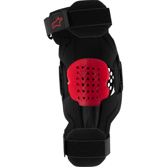 Alpinestars SX-1 Plasma Knee Guards - Black/Red/Cool Gray - S/M - Howling Moto
