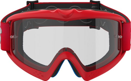ALPINESTARS GOGGLES, Alpinestars Youth Vision Goggle Blaze Red with Clear Lens - Part 5140325-3067