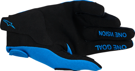 ALPINESTARS, Alpinestars Radar Gloves UCLA Blue/White Medium - High-Performance Motorcycle Glove with Touchscreen Compatibility