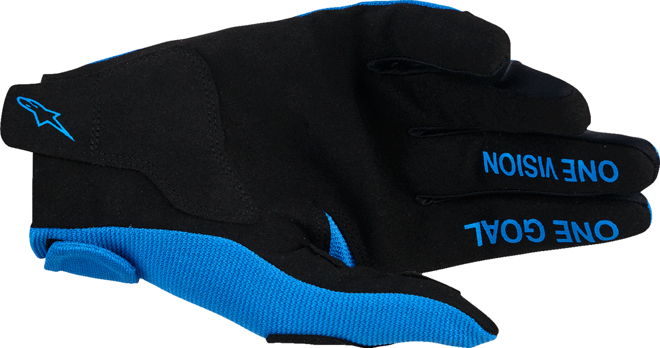 ALPINESTARS, Alpinestars Radar Gloves UCLA Blue/White 2XL - High-Performance Motorcycle Gloves with Touchscreen Compatibility