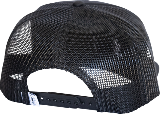 FMF Hauler Hat Black FA25196911BLK - Durable Rope Trim and Classic Design
