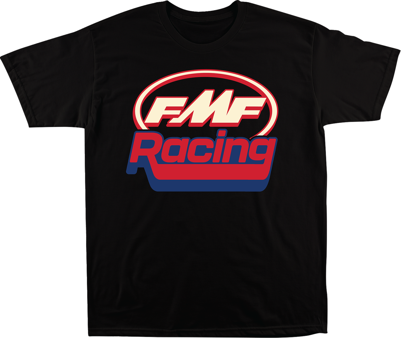 Black FMF The Edge T-Shirt in Medium featuring a graphic design, made from comfortable fabric for casual wear.