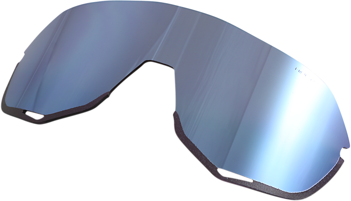 Silver mirror 100% S2 lens for sunglasses from Bill's Exhausts, showcasing a sleek, reflective design with a silver finish.