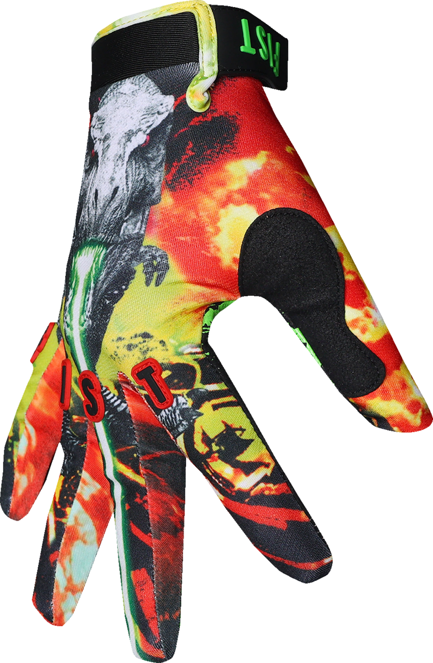 FIST HANDWEAR Youth Strapped T-Rex Gloves with grip and breathability, designed for kids, in size XXS, shown in the image.