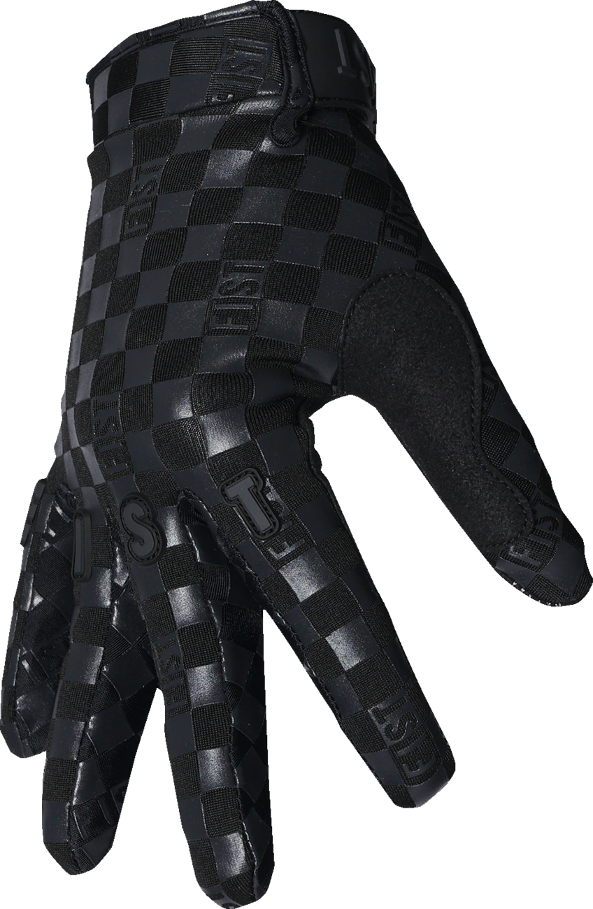 FIST HANDWEAR Chequer Frosty Gloves in black, XS size, featuring a checkered pattern and winter thermal insulation.