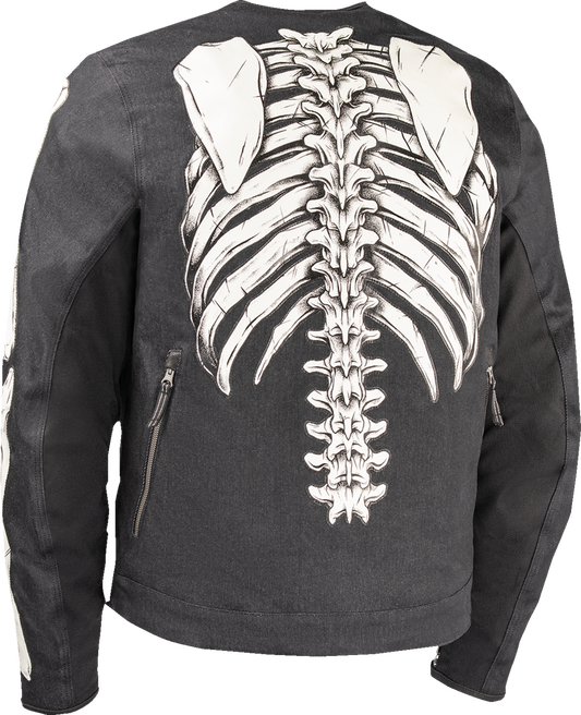 Black ICON Crestfallen™ Jacket, front view showing sleek design and logo details, part number 2820-7740.