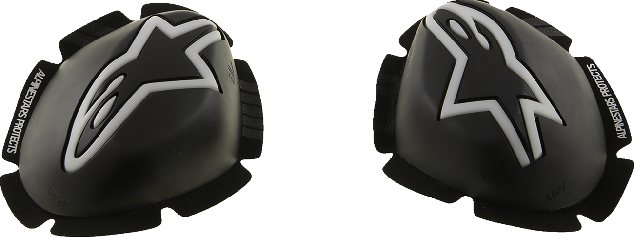 ALPINESTARS, Alpinestars GP Tech Knee Sliders - Black/White Part 6400126-12 for Track Use