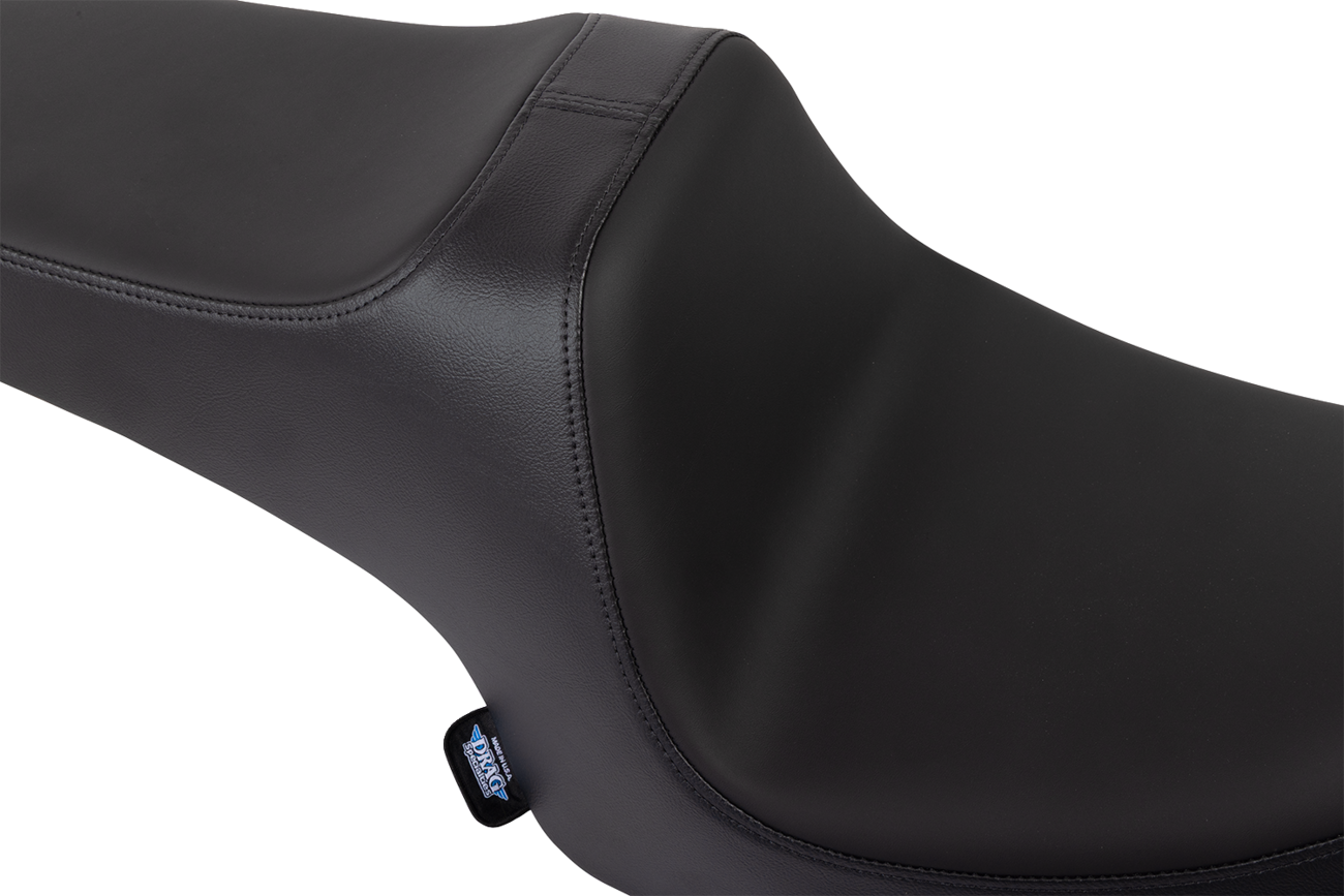 Drag Specialties Predator III motorcycle seat for Challenger 2020-2025, solar leather with smooth finish, part 4718E.