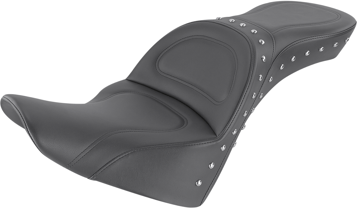 SADDLEMEN Explorer Special motorcycle seat by Bill's Exhausts, featuring ergonomic design and black leather upholstery.