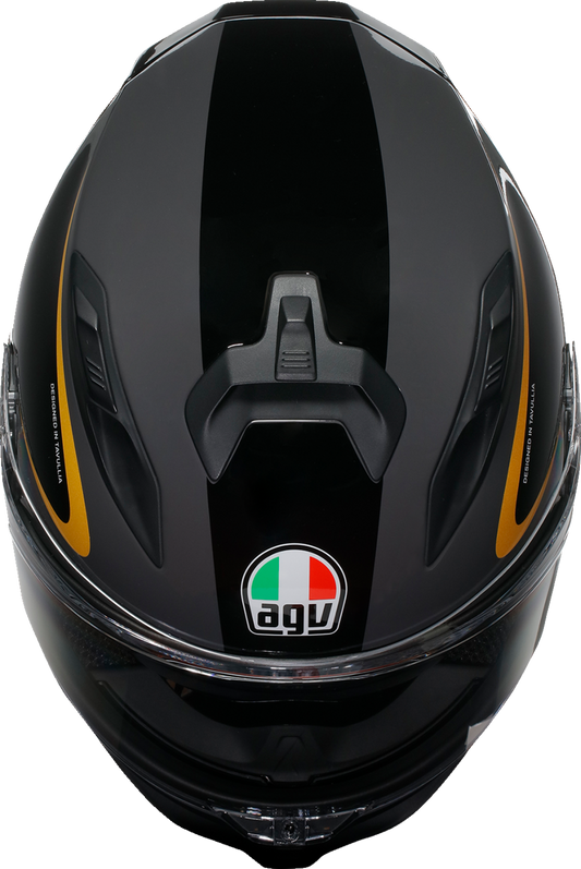 AGV K7 Flow motorcycle helmet in medium with aerodynamic design, Pinlock MaxVision visor, and removable interior padding.