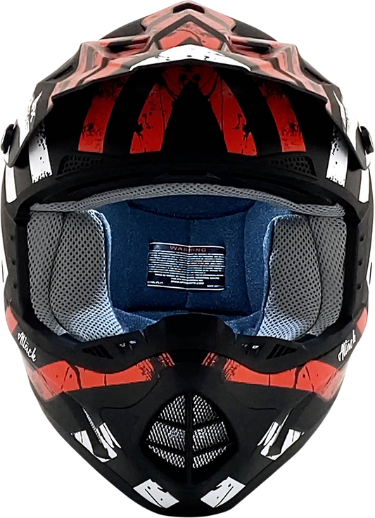 Bill's Exhausts AFX FX-17 Attack helmet in matte black and red, XL size, featuring a sleek aerodynamic design and ventilation details.