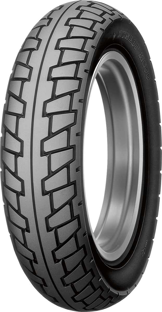 Dunlop K630 rear motorcycle tire 130/80-16 64S with tread pattern for durability and performance on road surfaces