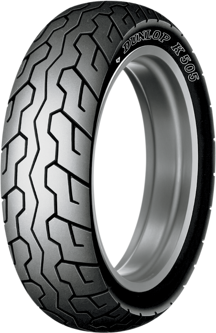 Dunlop K505 rear motorcycle tire 140/70-17 66H with tread pattern, designed for high performance and durability.