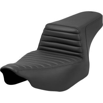 SADDLEMEN Step-Up Seat - Tuck-n'-Roll - Black - Extended Reach - Street Glide/Road Glide 823-07E-171 - Howling Moto