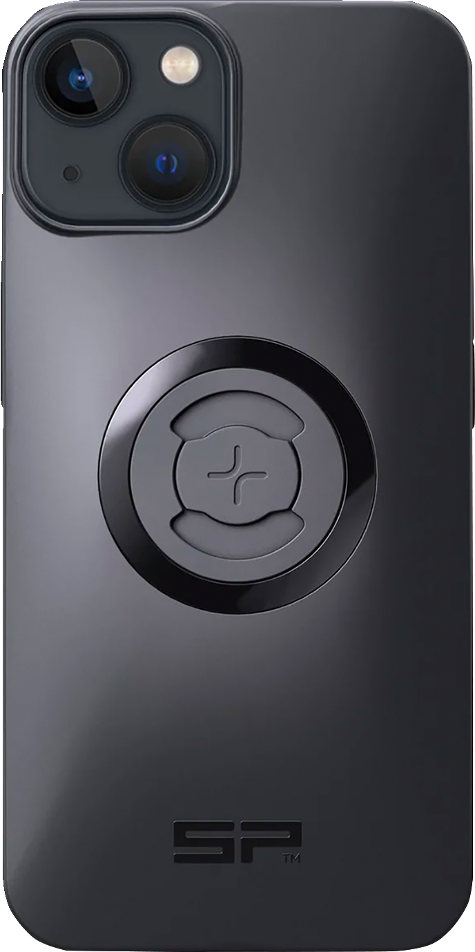 SP CONNECT SPC+ phone case for iPhone 13/14 by Bill's Exhausts, black protective cover with textured surface.