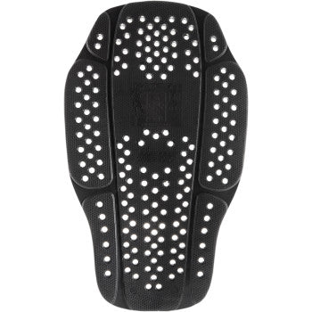 Alpinestars Nucleon KR-2i large back protector insert for motorcycle gear, showing foam padding and protective armor in black
