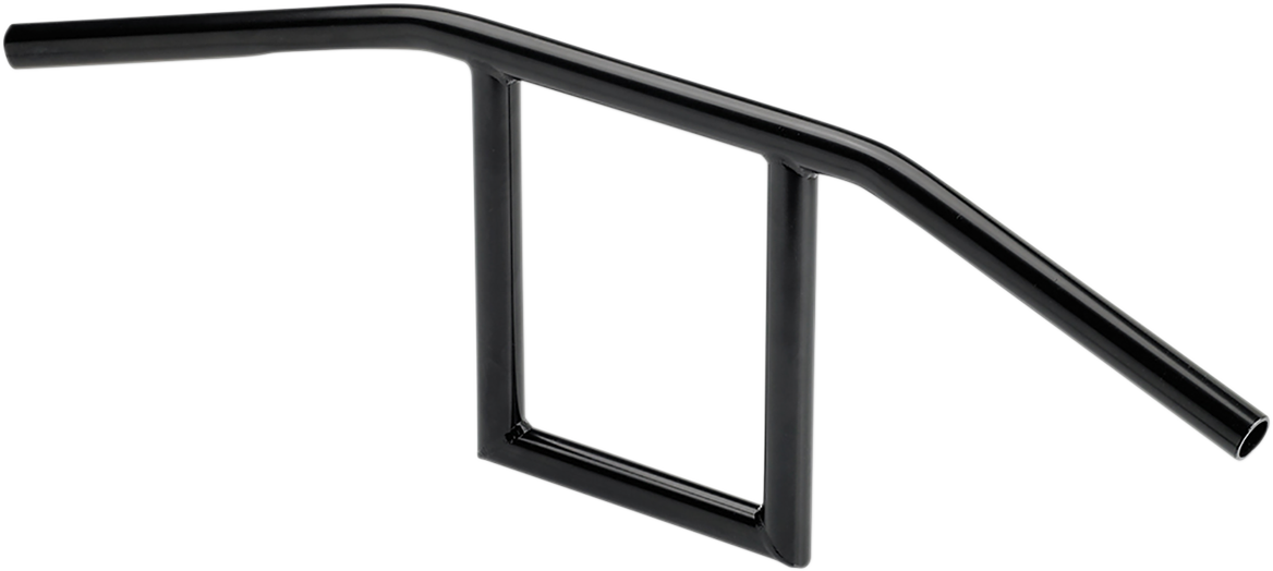 Black BILT WELL handlebar for motorcycles, featuring a sleek window design, from Bill's Exhausts, model 6006-2016.