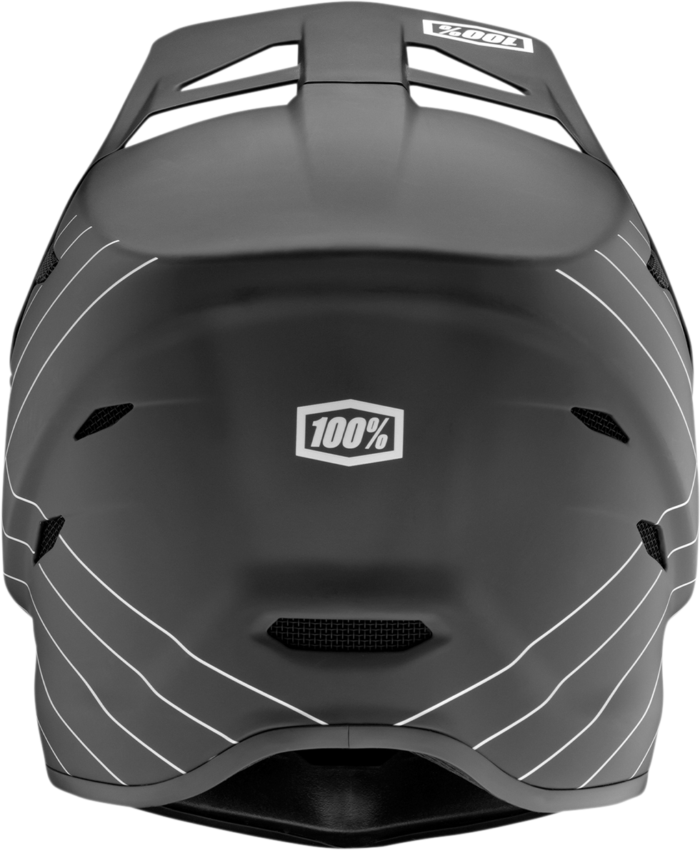 100% Youth Status Helmet - Black - Medium 80011-00002 - Howling Moto