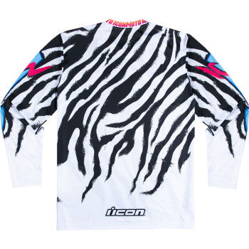 Bill's Exhausts ICON Rad Dawnâ„¢ White Jersey in 3XL, featuring lightweight fabric and bold graphic design.