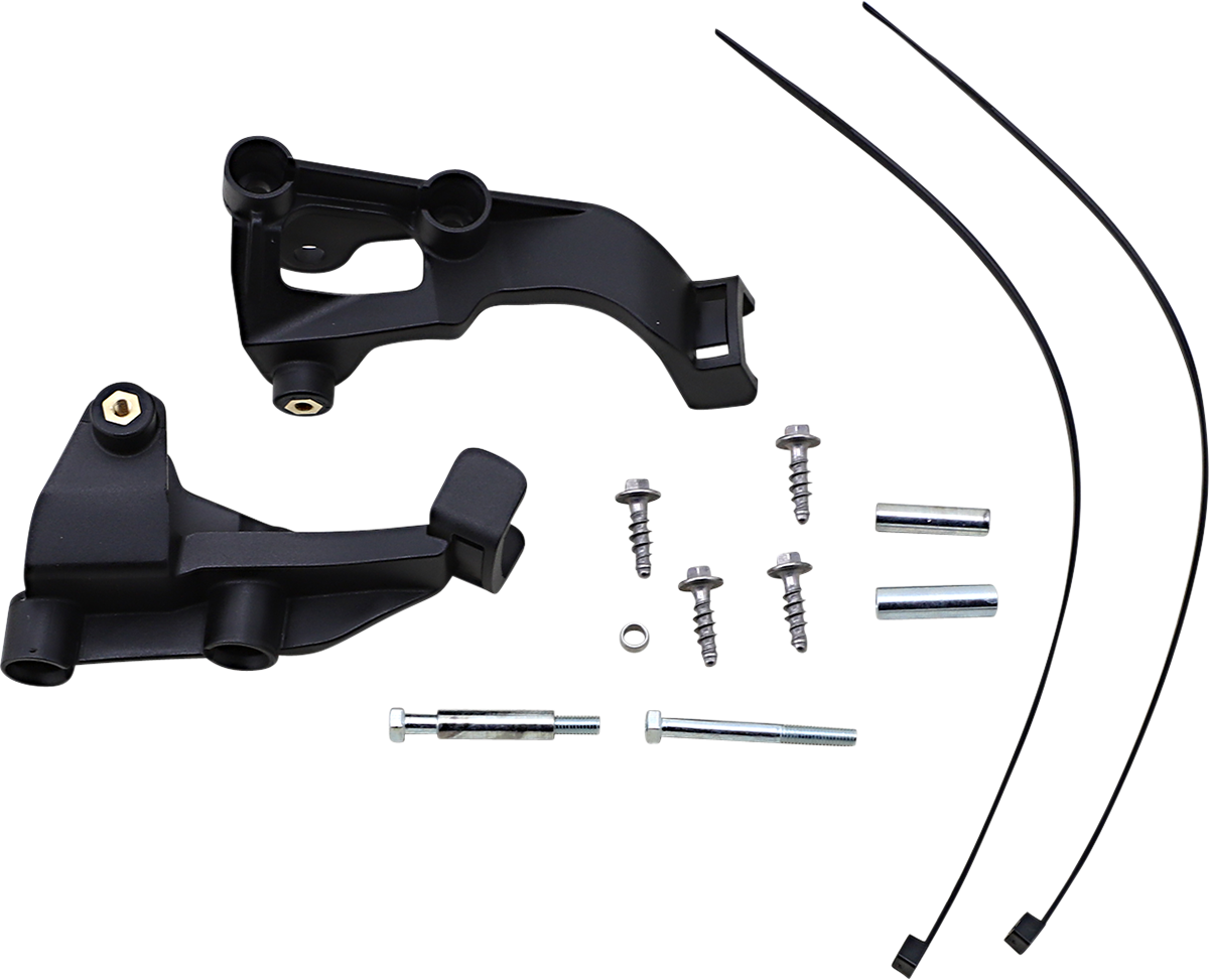 Acerbis K-Future black handguard mount for motorcycle handlebars, shown on a clean black background.