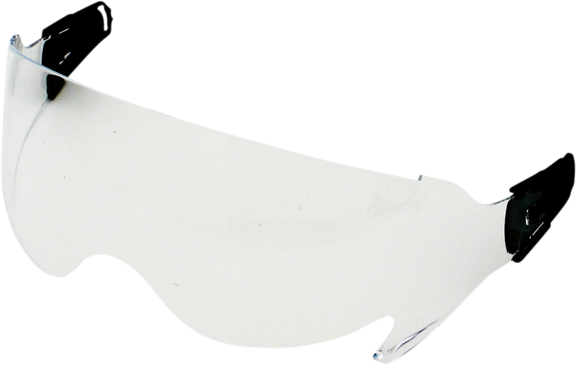 Clear protective inner shield for AFX FX-200 helmet by Bill's Exhausts, shown in image.