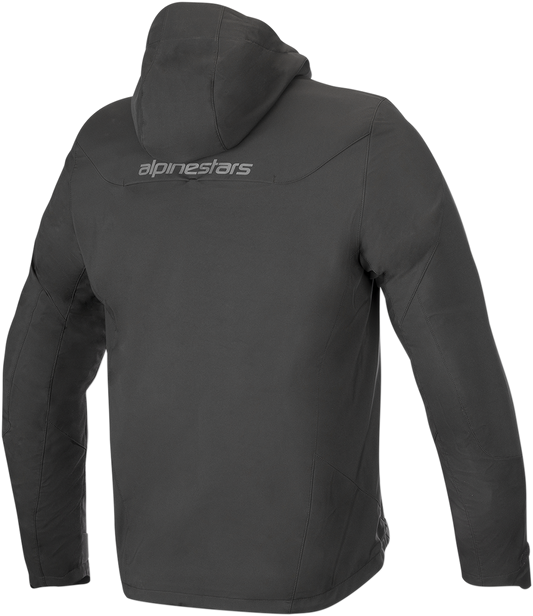 Black Alpinestars Domino Tech Jacket in 3XL with visible zipper and stitching details, designed for motorcycle riding.
