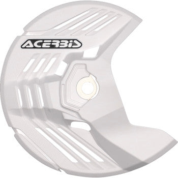 White Acerbis disc cover for Beta RR/RX models, motorcycle body part designed for durability and style.