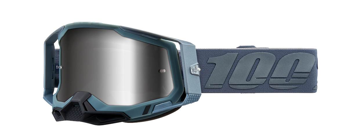 100% Racecraft 2 Goggles - Battleship - Silver Mirror 50010-00017 - Howling Moto