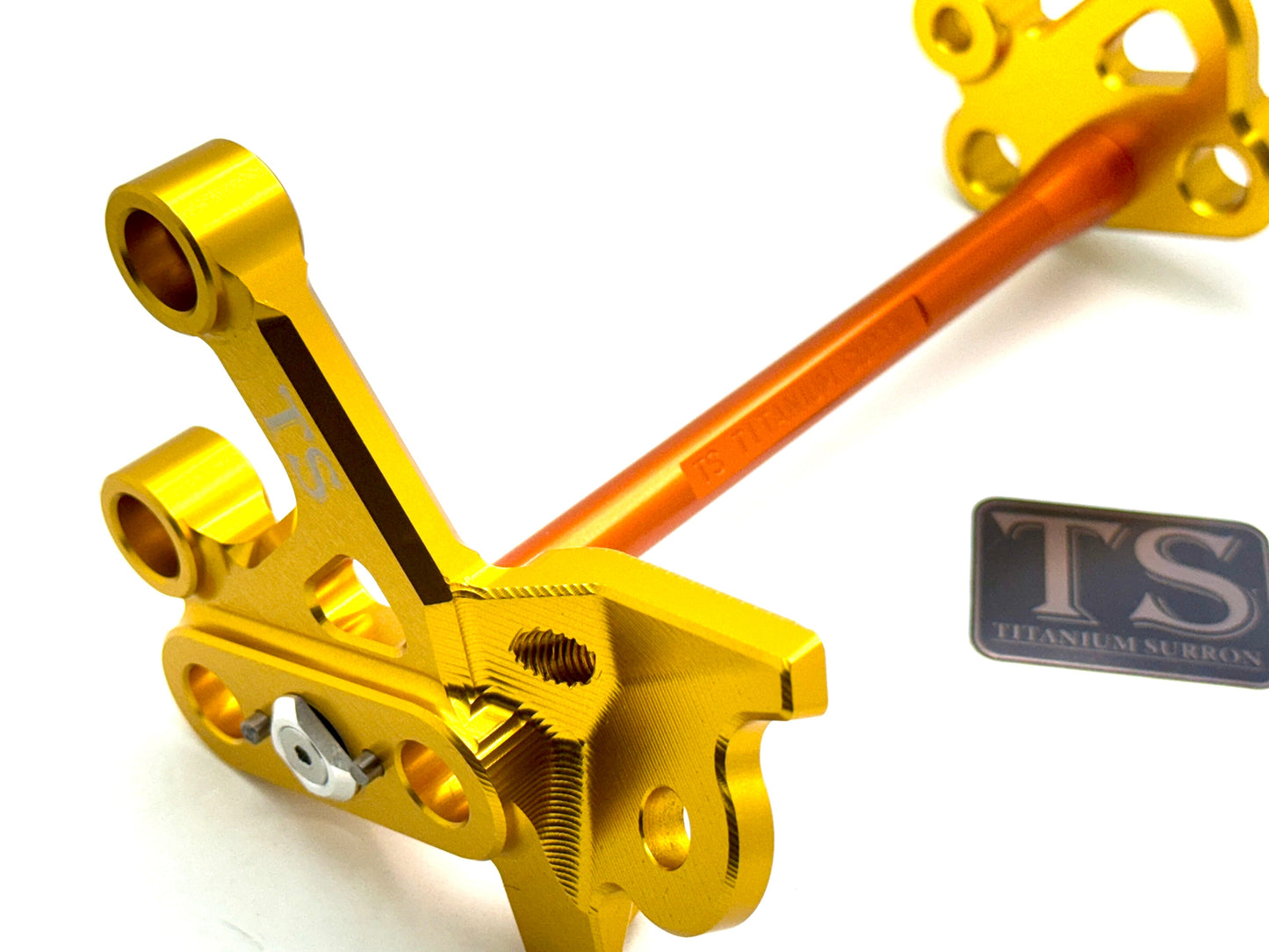 Custom CNC Aluminum Footpeg Bracket Assembly Surron - Howling Moto