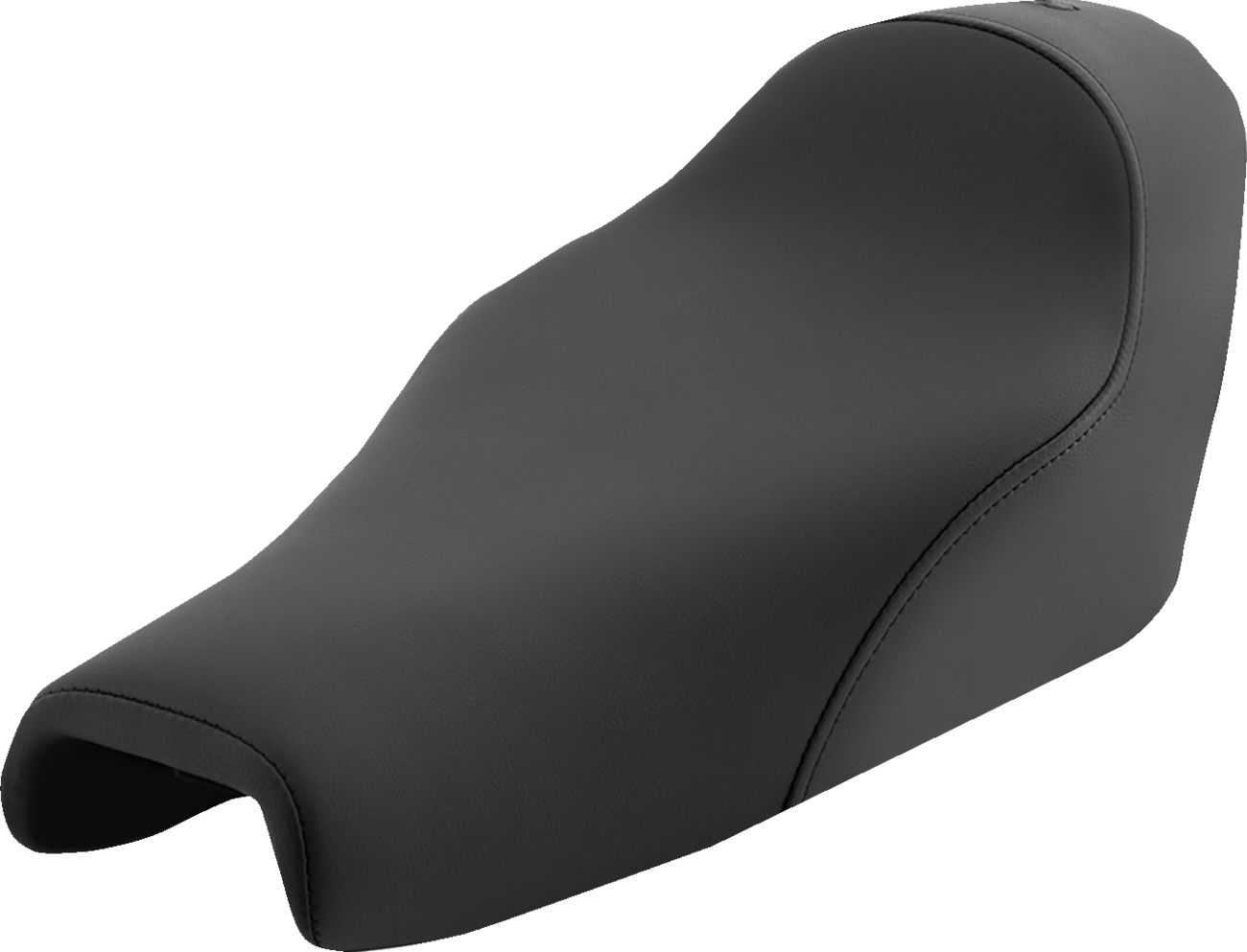 Bill's Exhausts SADDLEMEN Solo Seat XL for Harley Davidson '06-'20, black leather motorcycle seat with ergonomic design