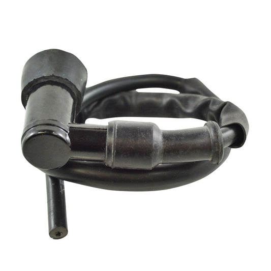 RM STATOR RM07100 spark plug cap for automotive ignition systems, showing the black ignition cap and connecting wire.
