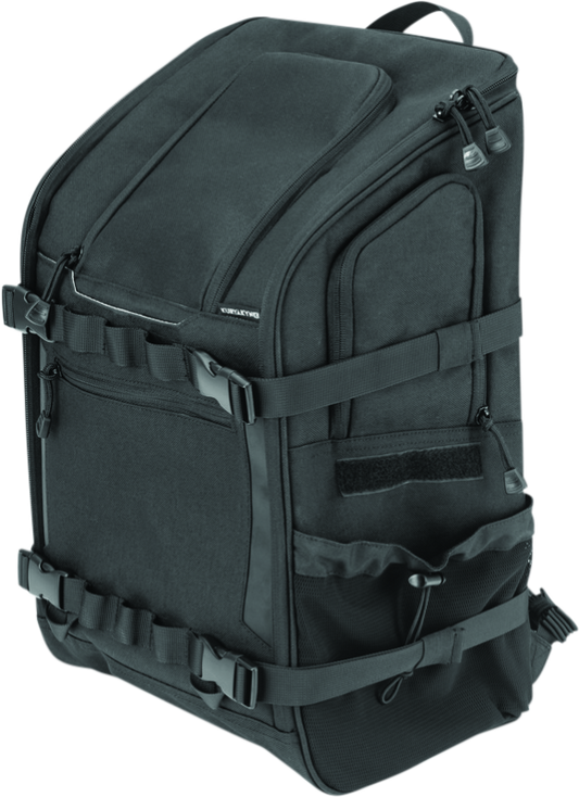 Kuryakyn Pet Palace Ruff-Pack backpack pet carrier with mesh panels and adjustable straps for small pets up to 15 lbs.