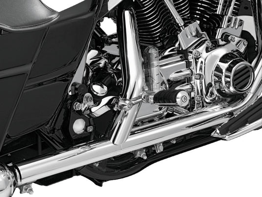 Kuryakyn 2-inch adjustable lockable offsets with male mount adapter in chrome for motorcycle handlebars.