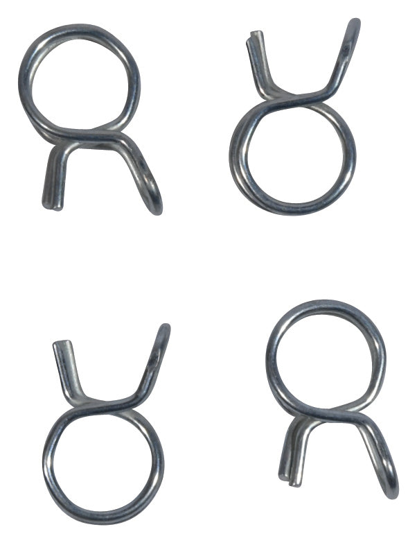 ALL BALLS Hose Clamps Refill Kit with 4 durable metal clamps for secure hose connections, ideal for plumbing and automotive use.
